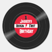 Rockin Premier Anniversaire Vinyl Record Étiquette (Devant)