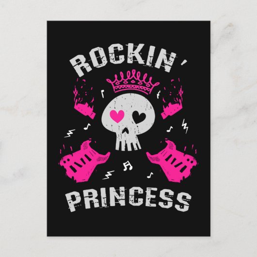 Rockin' Princess Briefkaart (Voorkant)