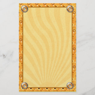Rockin Retro Sun Kissed Sinaasappel Deco Design Briefpapier