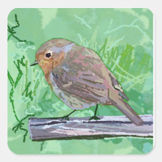Rockin Robin Vierkante Sticker