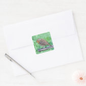 Rockin Robin Vierkante Sticker (Envelop)