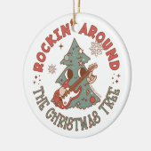 Rockin rond de kerstboom © GraphicLoveShop Keramisch Ornament (Links)