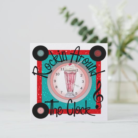 Rockin rond de Klock Party - SRF Kaart (Staand voorkant)