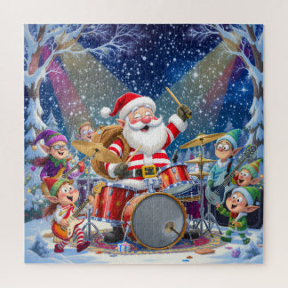 Rockin' Santa & The Elf Band: Christmas Drummer Legpuzzel
