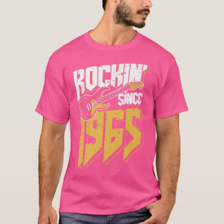 Rockin' Since 1965 Vintage Rock Music Fan 57th Bir T-shirt