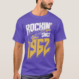 Rockin' sinds 1962 Rock Music Fan 60th Bir T-shirt