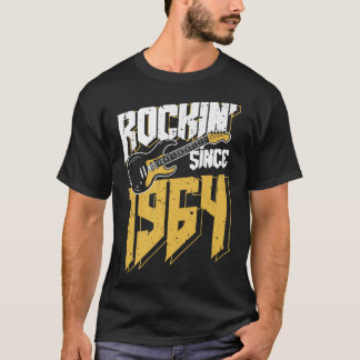 Rockin' sinds 1964 Rock Music Fan 58th Bir T-shirt