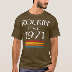 Rockin' sinds 1971 Rock Music 50th T-shirt
