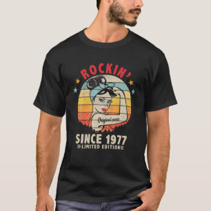 Rockin' sinds 1977 44th Birthday Retro 44 jaar oud T-shirt