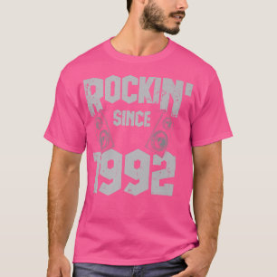 Rockin' sinds 1992 Rock Music Fan 30th Bir T-shirt