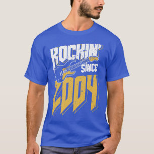 Rockin' sinds 2004 Rock Music Fan 18th Bir T-shirt
