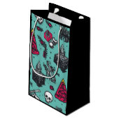 Rockin' Skull Gift Bag Klein Cadeauzakje (Achterkant Gekanteld)