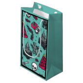 Rockin' Skull Gift Bag (Zee Foam) Klein Cadeauzakje (Voorkant Gekanteld)
