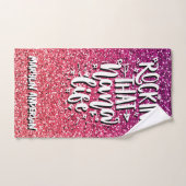 ROCKIN' THE NANA LIFE TYPOGRAPHIE PERSONNALISÉE (Serviette à main)