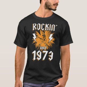 Rockin vanaf 1973 Rock Music 49th Birthday T-shirt