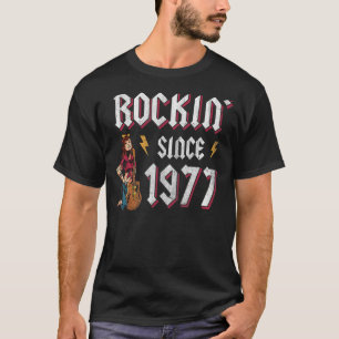 Rockin vanaf 1977 Rock Music 45th Birthday T-shirt