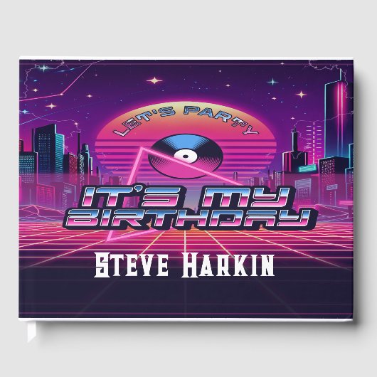 Rockin Vaporwave Party Gastenboek (Voorkant)