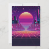Rockin Vaporwave Party Kaart (Achterkant)