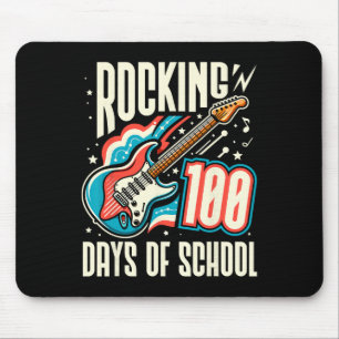 Rocking 100 dagen school Retro 100ste dag van scho Muismat