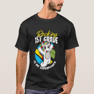 Rocking 1e klas terug naar school eenhoorn eerste  t-shirt