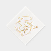 Rocking 30 Dertigste Verjaardag Gepersonaliseerde Folie Servetten (Rechts)