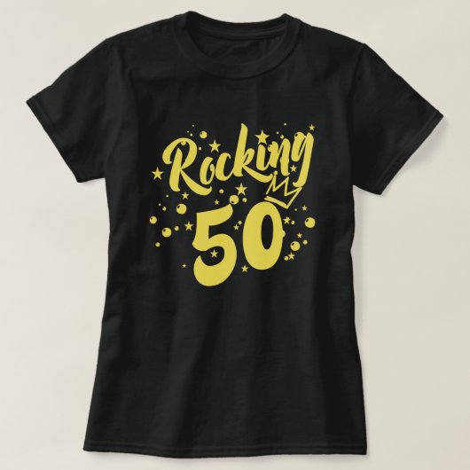 Rocking 50 Verjaardag T-shirt (Design voorkant)