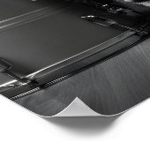 Rocking cat Poster _Cool black cat Rock Music (Coin)