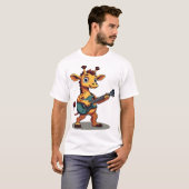 Rocking giraffe with guitar Classic T-Shirt (Devant entier)