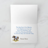 Rocking Horse Baby Boy Carte de voeux (Intérieur)