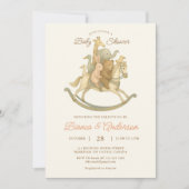  Rocking Horse Baby shower Invitation Kaart (Voorkant)