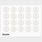 Rocking Horse Baby shower Ronde Sticker (Vel)