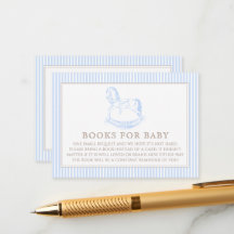 Rocking Horse Blue Toile de Jouy Boeken voor Baby