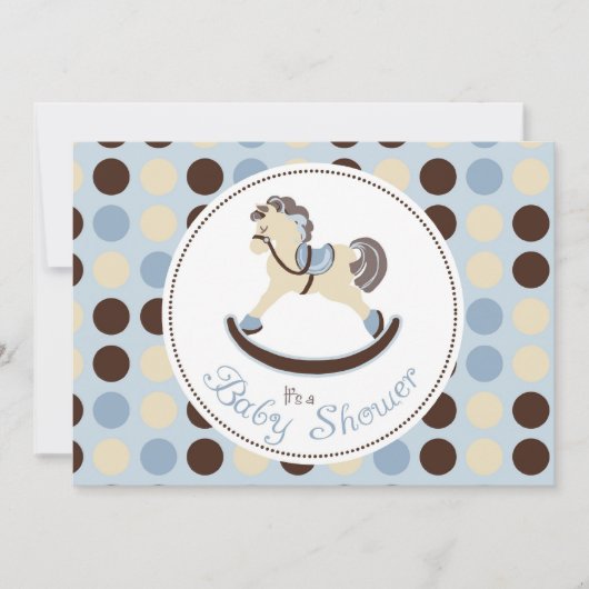 Rocking Horse Boy Invitation Card 2 Kaart (Voorkant)