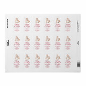 Rocking Horse Christmas Address Sticker (Feuille entière)