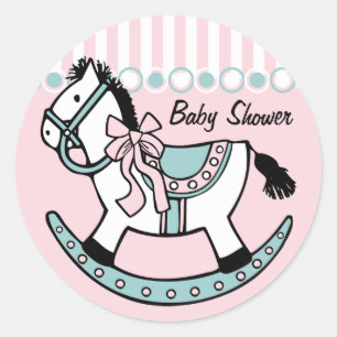 Rocking Horse Custom Ronde Sticker
