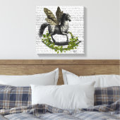Rocking Horse Fly Canvas Afdruk (Insitu (Slaapkamer))