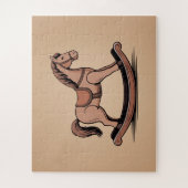 Rocking Horse - Houten speelgoed Legpuzzel (Verticaal)