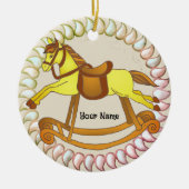 Rocking Horse Keramisch Ornament (Voorkant)