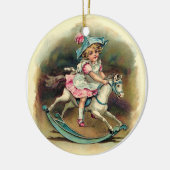 Rocking Horse Keramisch Ornament (Links)