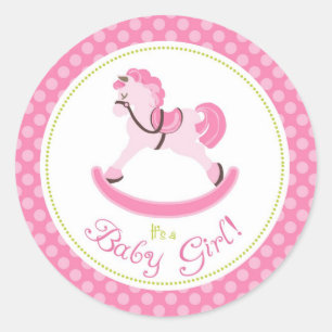 Rocking Horse Meisje Sticker