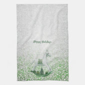 Rocking Horse Noël Vacances Cuisine Serviettes (Vertical)