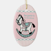 Rocking Horse Persoonlijke versiering Keramisch Ornament (Rechts)