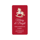 Rocking Horse Return Address Sticker (Devant)