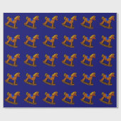 Rocking Horse Wrapping Paper Cadeaupapier (Vlak)