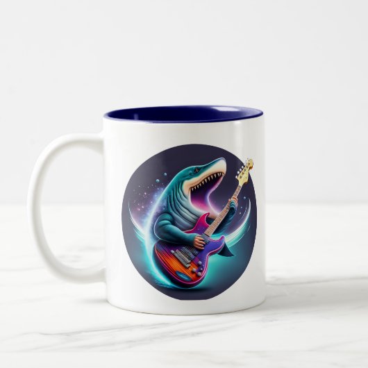 Rocking Megalodon Kid's Mug (Gauche)