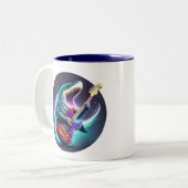 Rocking Megalodon Kid's Mug (Devant gauche)