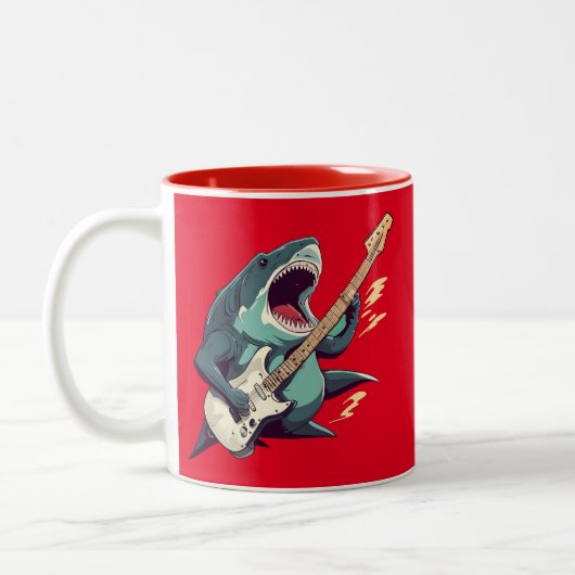 Rocking Megalodon Kid's Mug (Gauche)