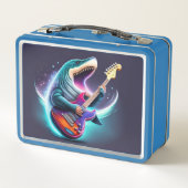 Rocking Megalodon Metal Lunchbox (Achterkant)