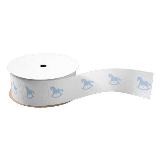 Rocking Paard Silhouet Lint Blauw (Spoel)