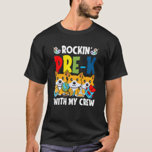 Rocking Pre K terug naar school Schattige hond Cor T-shirt